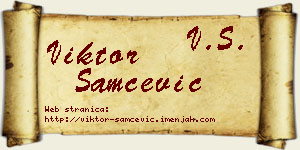 Viktor Samčević vizit kartica
